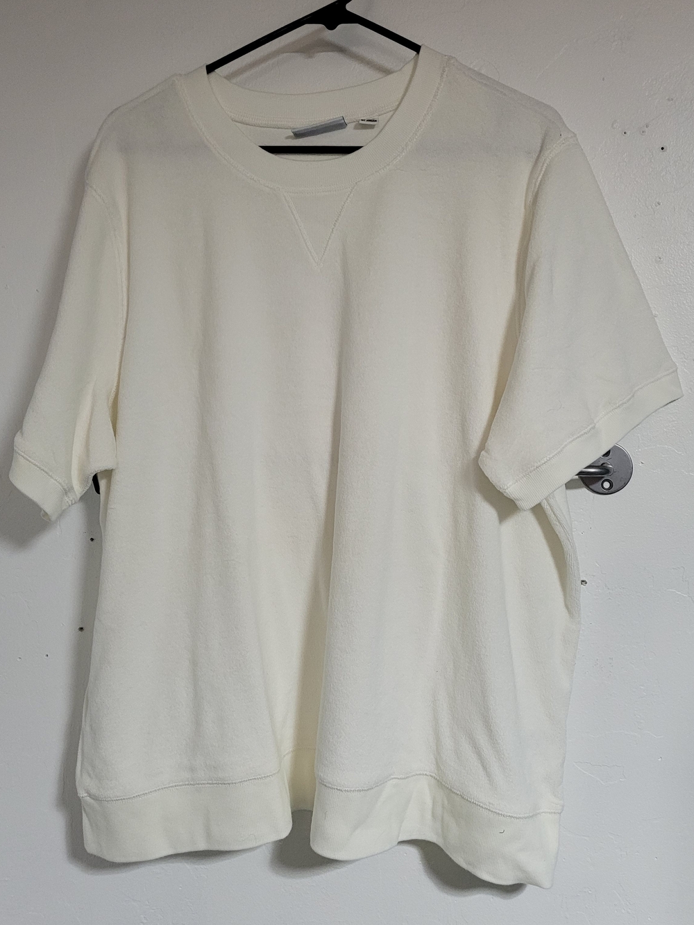 Women's French Terry Cloth Short-Sleeve Crewneck Tee